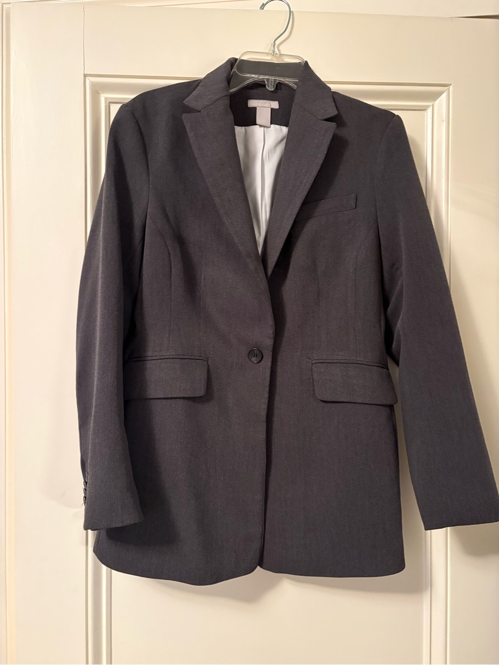 Women's Gray Oversized Blazer (Medium)